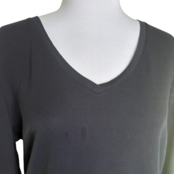 bcg Black V-Neck Long Sleeve Tee-Shirt Size 2XL - Picture 2 of 7